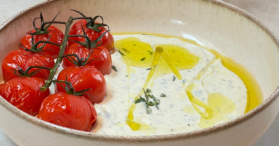 Whipped ricotta truffel dip