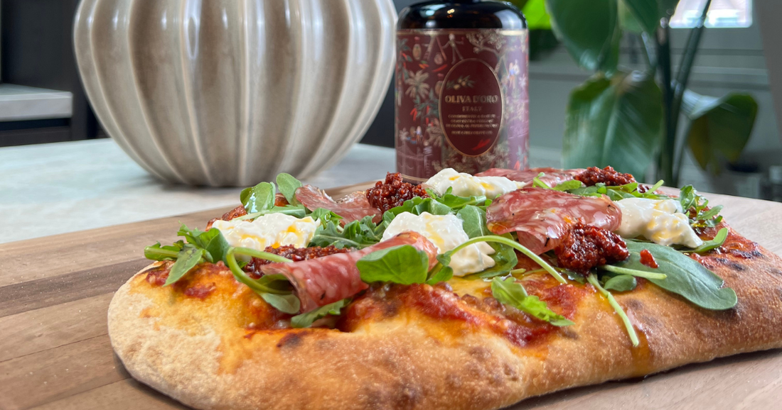 Pinsa piccante met 'nduja