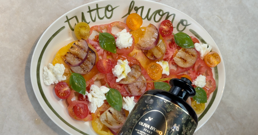 Tomaten-perzik salade