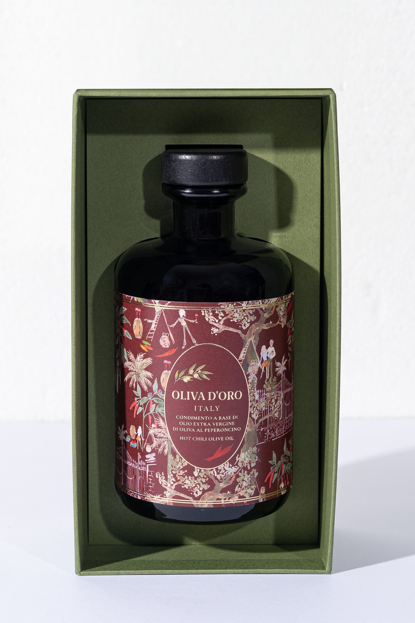Peperoncino olijfolie uit Italië - 500ml - Oliva d'Oro